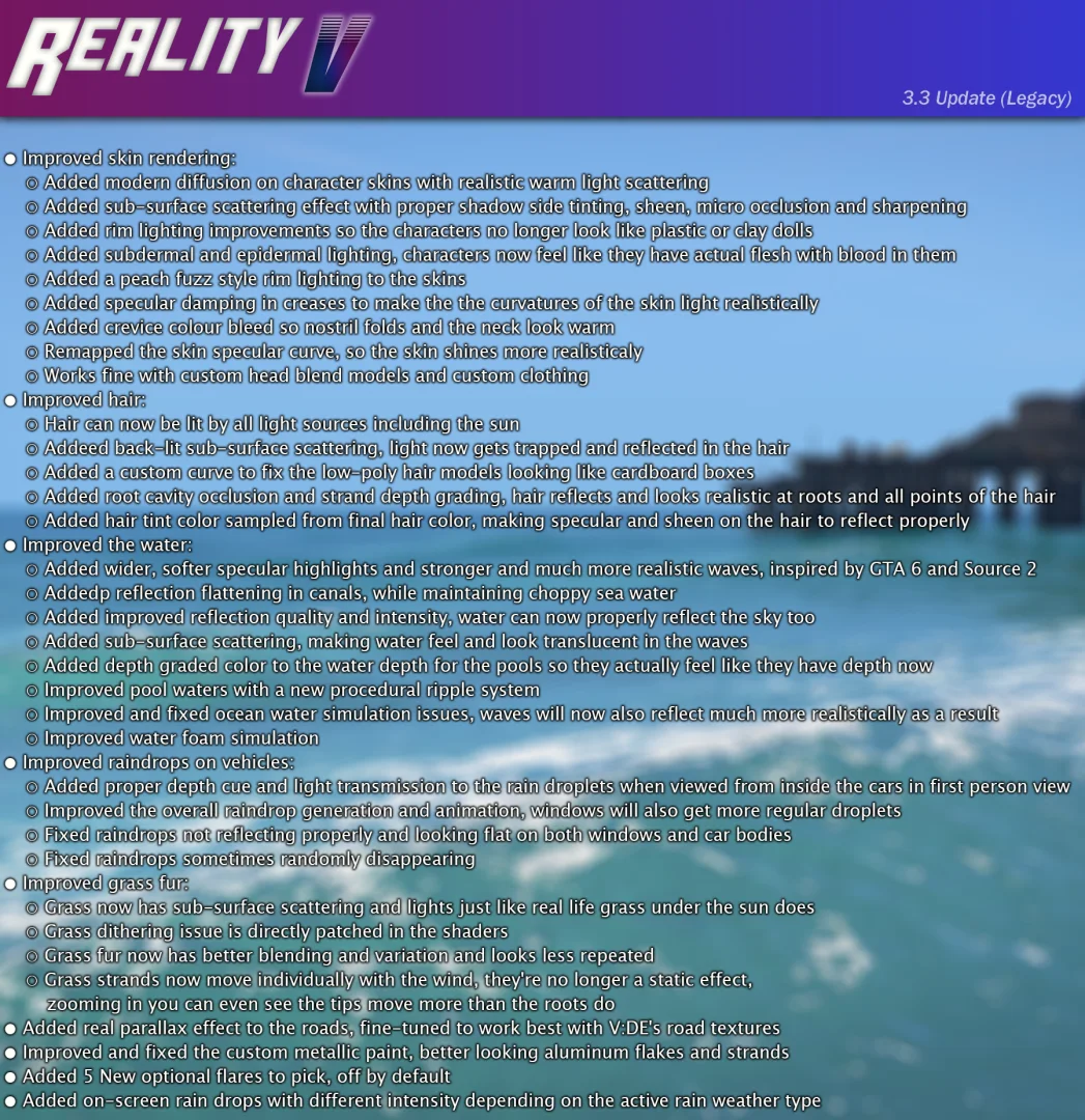 RealityV 3.3 + V:DE Ped (Skin & Clothing)